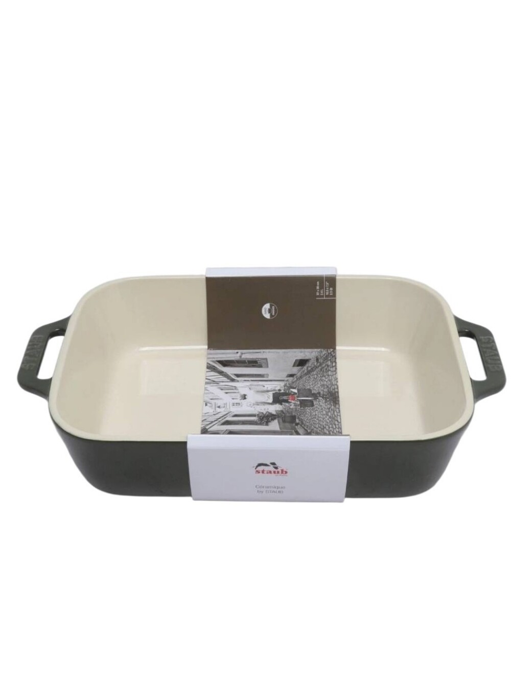 Staub 1.05QT Ceramic Rectangular Baking Dish- Basil